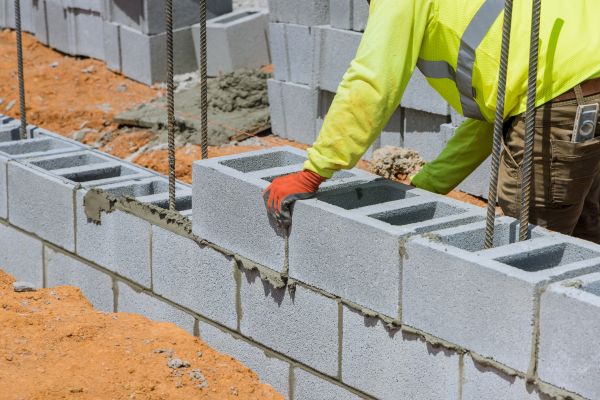 Concrete Blocks Installation in Lehi