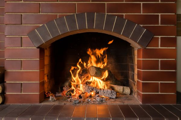 Brick Fireplace Installation in Lehi