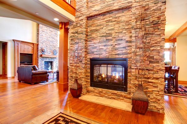 Stone Hearth Installation in Lehi