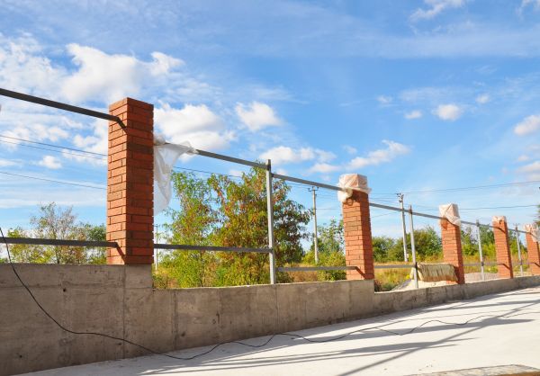 Brick Pillar Installation in Lehi